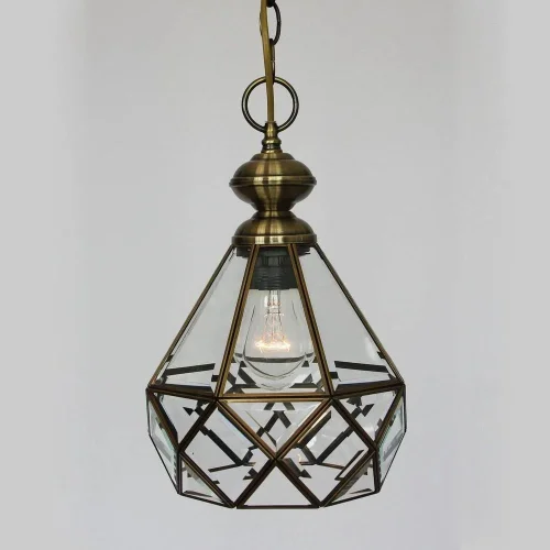 Светильник подвесной Витра-1 CL442110 Citilux прозрачный 1 лампа, основание бронзовое в стиле замковый кантри 